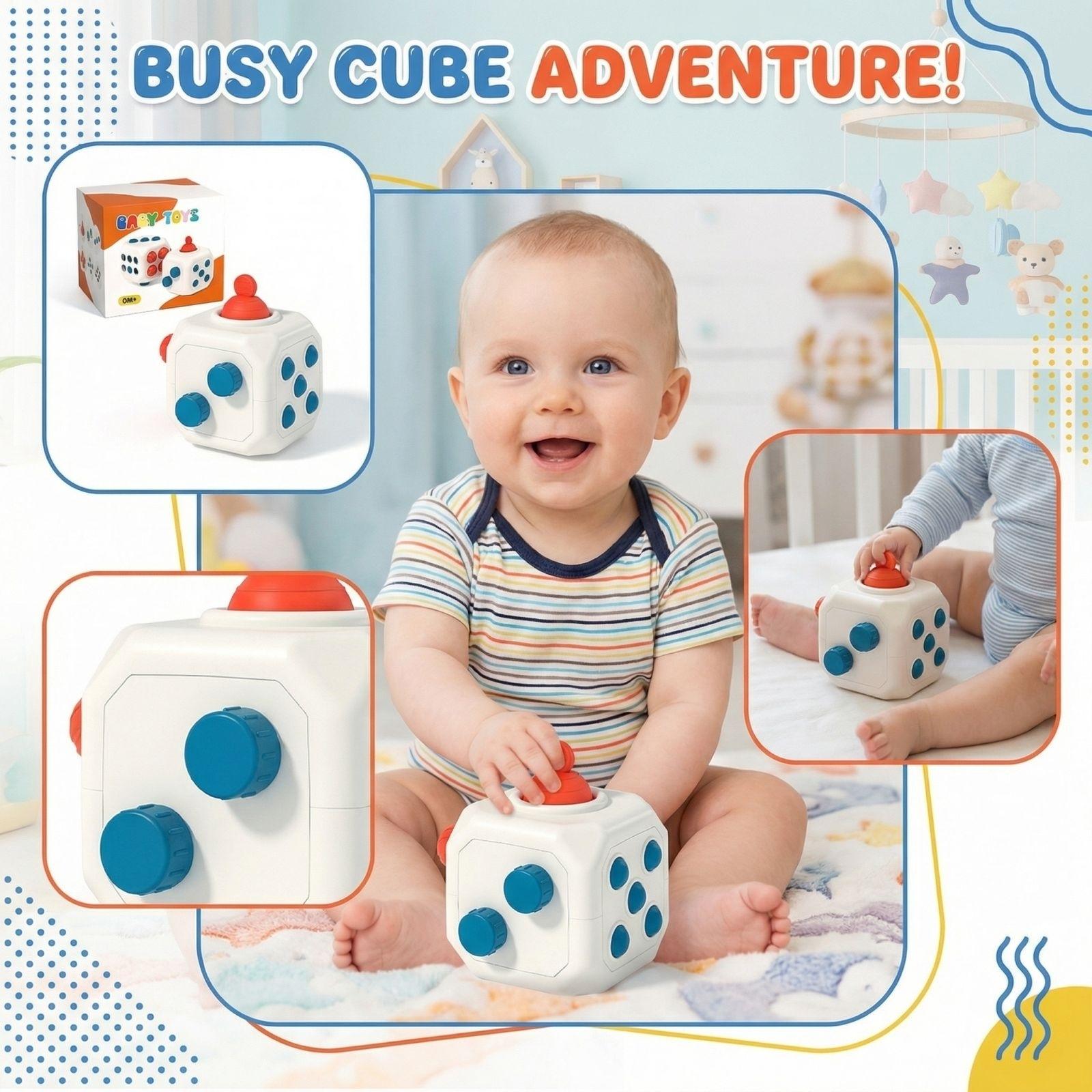 Baby Toys Puzzle Early Education Busy Dice Toys Exercise Baby s Fine Movements One Size