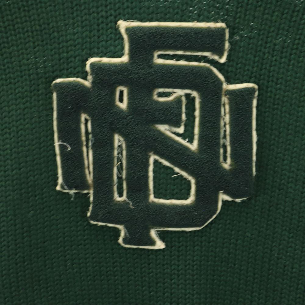 Vintage 40er 50er Langarm Pullover mit Buchstabenaufnäher grün Strick Herren Gebraucht