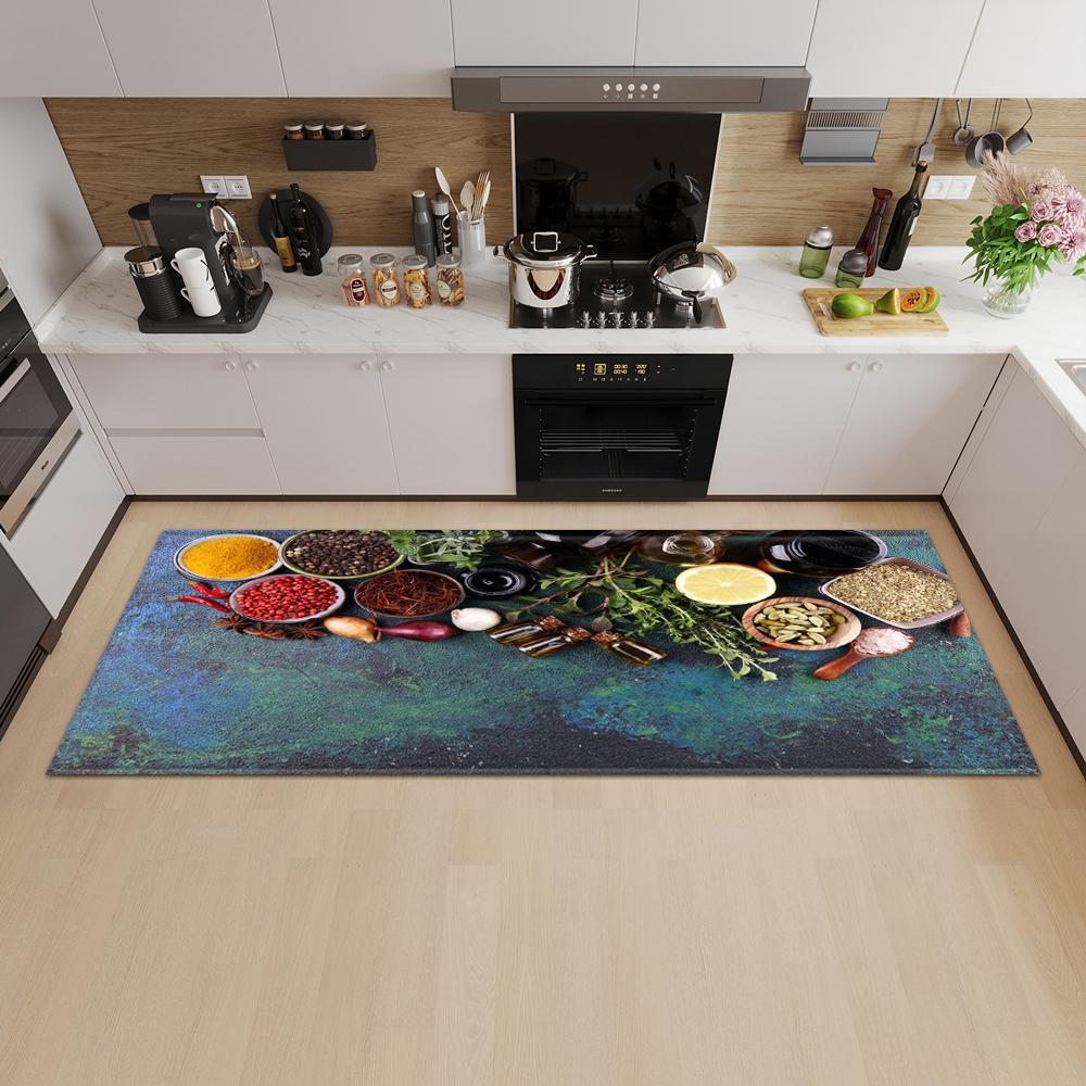 Kitchen Mat Entrance Door Mat Living Room Bedroom Long Carpet Corridor Non-slip Floor Children's Carpet
