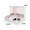 Pet Feeding System with Stainless Steel Bowls - Design, Easy Access