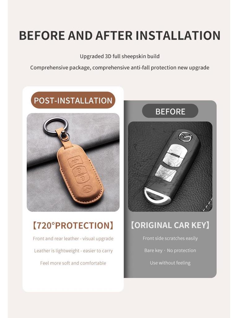 Mazda Key Cover for CX4, CX5, 3, 6, 7, CX9 Models