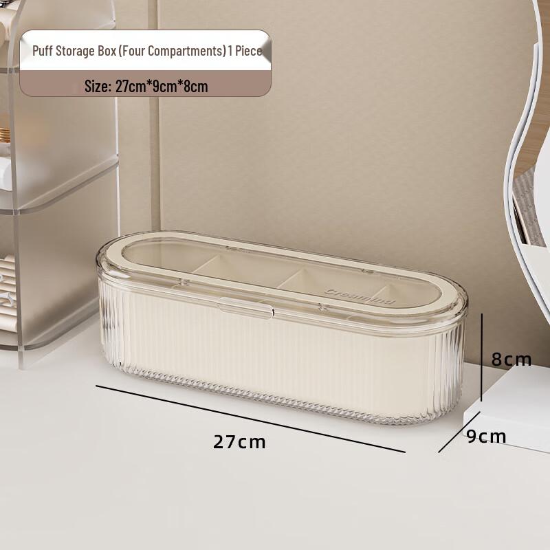 

Four-Compartment Makeup Brush and Beauty Blender Organizer
