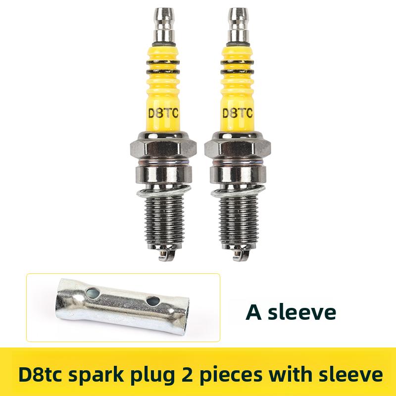 Three-wheel motorcycle ATDC D8TC spark plug, suitable for 125/150 engine ignition plugs as a universal accessory.