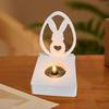 Silicone Candle Holder Mold Bunny Candlestick Mould Easter Silicone Plaster Resin Cement Ornament Moulds Epoxy Casting Molds For