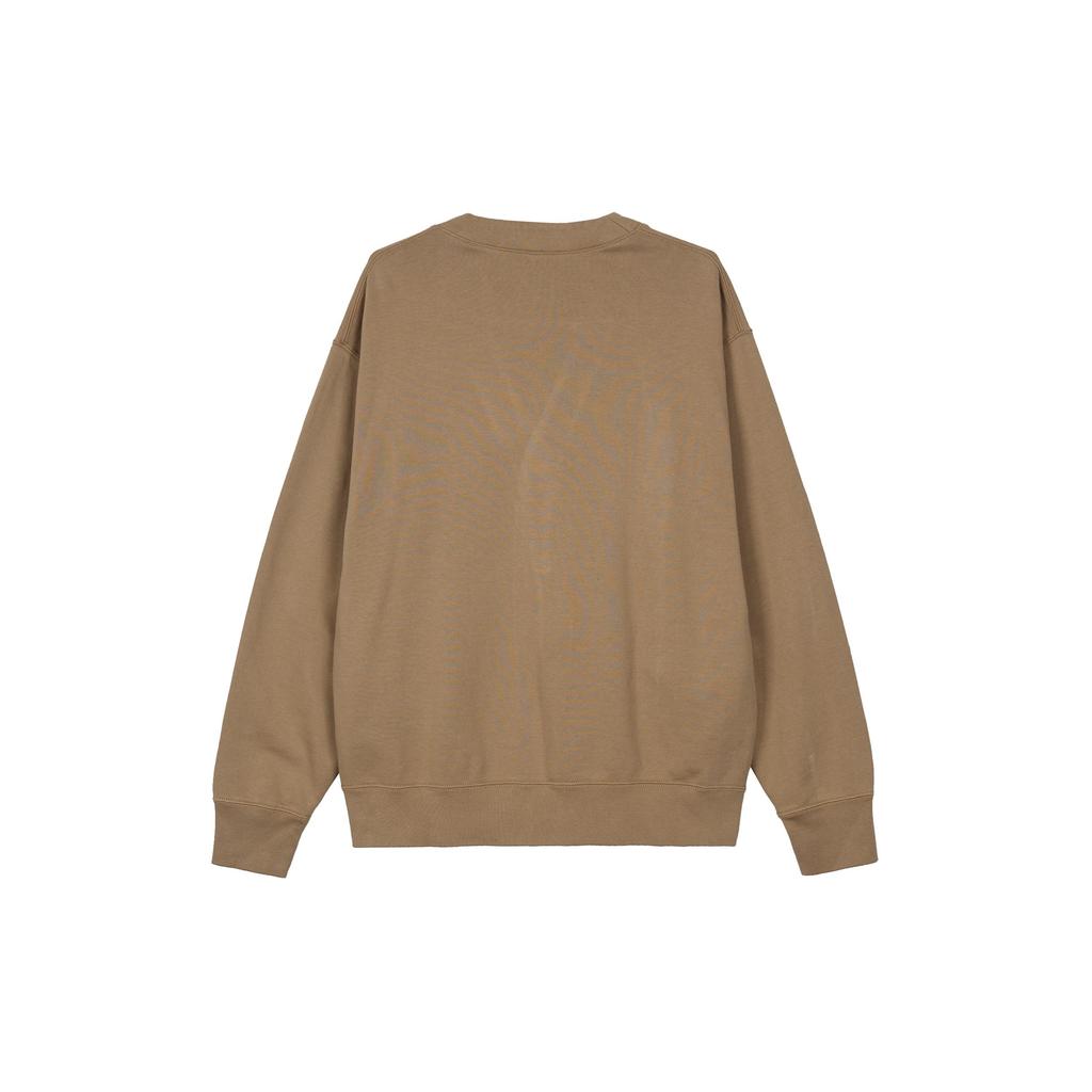Uniqlo Casual Loose Long Sleeve Knit Sweater Unisex Tops Dark-Beige 462199-32