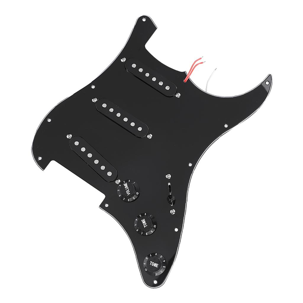 1 Set DIY Electric Guitar Kits Pickguard Back Cover Bridge System for ST Style Guitars