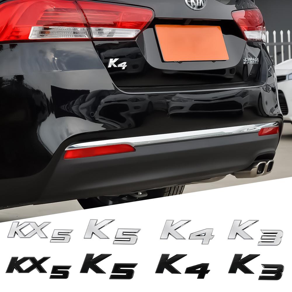 3D Car Letter Trunk Metal Zinc Alloy Adhesive Badge Sticker Accessories For KIA Sportage GT RIO Ceed Picanto Pegas Sorento Soul