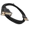 Highly Speed USB to RS232 Converters Cable USB Male to RS232 Female Serial Cable for PC and Laptops Data Exchange