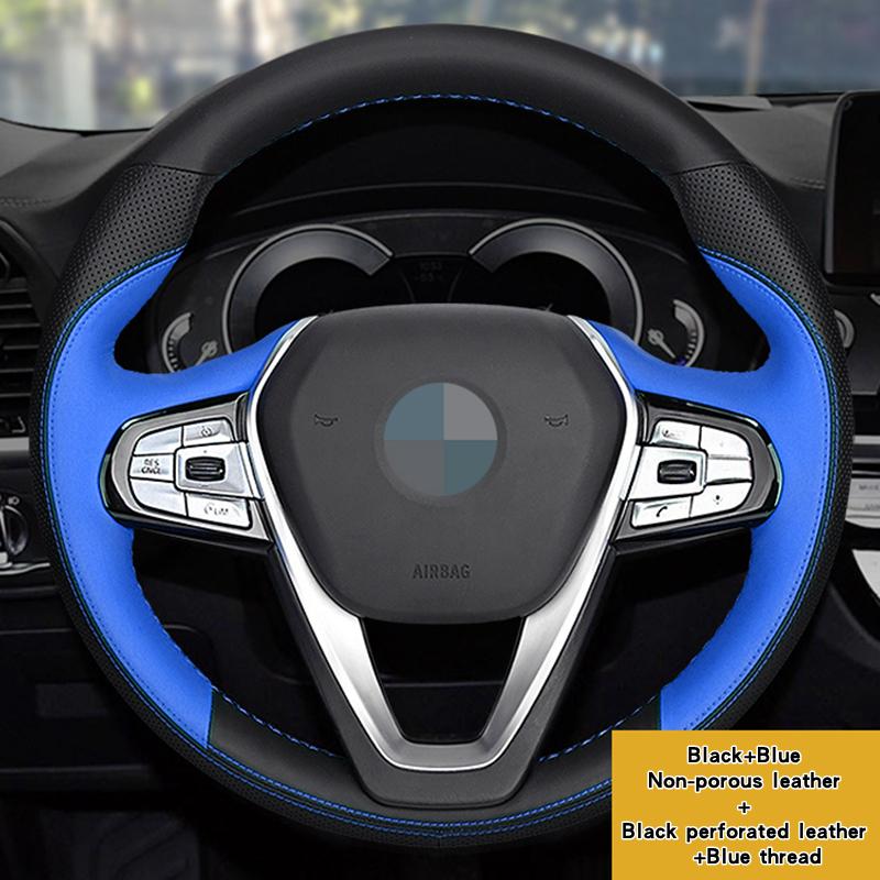 Custom Car Steering Wheel Braid Cover 100% Fit For BMW G20 G21 F40 F44 G22 G23 G26 G30 G31 G32 G11 G12 X3 X4 Car Accessories