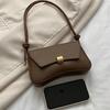 Stylish Retro Flip-Top Bag, Design Armpit Bag for Women Fashion Simple Handheld Stick Bag, Versatile Niche Shoulder Bag