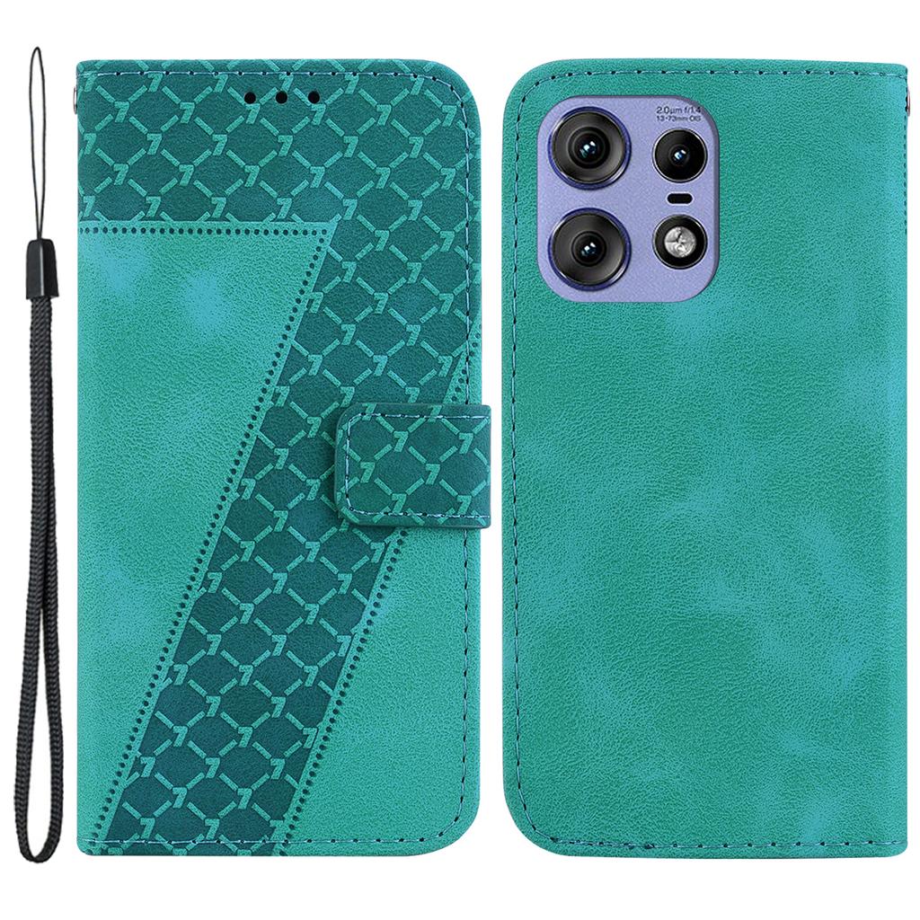 For Motorola Edge 50 5G/Edge 50 Pro 5G Case 7-Shape Imprinted Wallet Leather Phone Cover