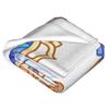 Pure Vanilla Cookie Pastel Plush Blanket Cookie Run Kingdom Throw Blankets for  Sofa Bedding Lounge 150*125cm Bedspreads