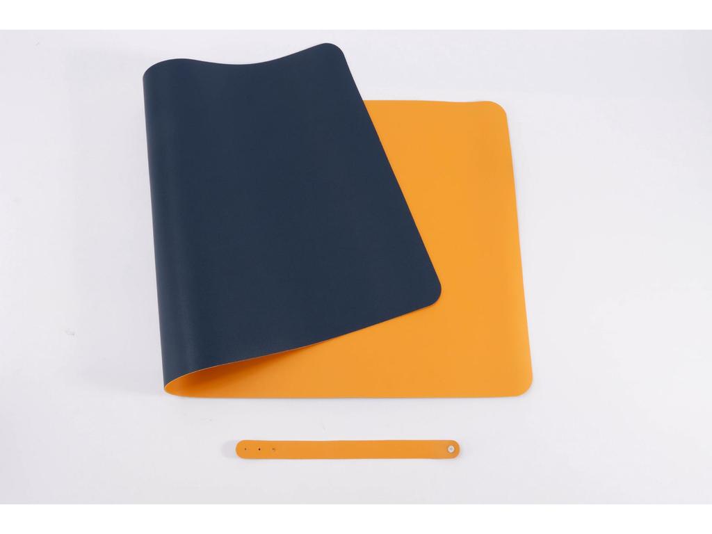 Leather Cartoon Mouse Pad with Logo Printing - Extra Large Double-Sided Desk Mat for Students