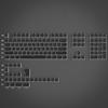 Womier 129-Key PBT Keycap Set, OEM Profile, Transparent, Universal Type (Black)