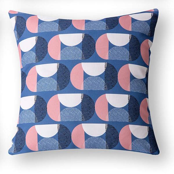 

Чехол для дивана для спальни, украшение для дома, синий, розовый, геометрический узор, наволочка с лепестками 40x40cm