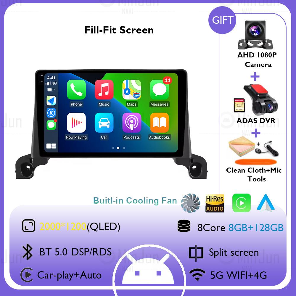 Android 14 Car Multimedia Radio GPS Player For Peugeot 3008/5008 2016 2017 2018 2019 2020 - 2024 Auto Bluetooth Wirekess CarPlay