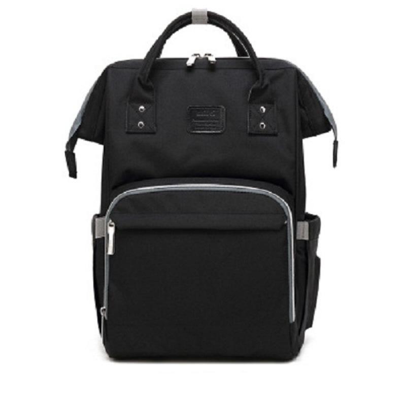 

Ручная сумка для мамы и ребенка, рюкзак для подгузников, сумка для мам с большой емкостью, многофункциональная водонепроницаемая сумка для подгузников для путешествий на открытом воздухе, для ухода за ребенком One Size чёрный