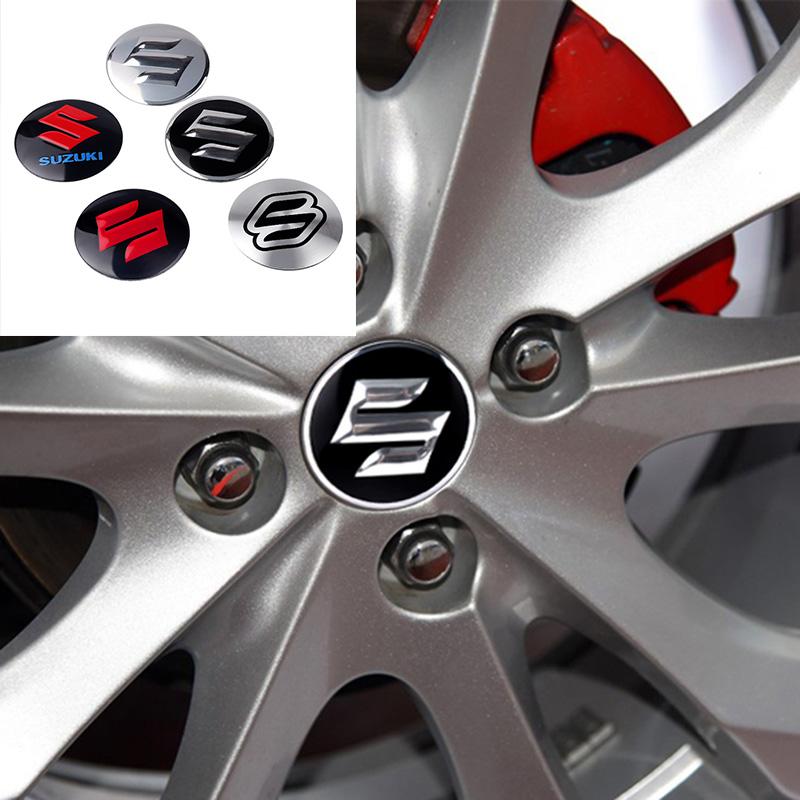 4Pcs Car Aluminum Alloy Wheel Center Hub Cap Tire Rim Cover Decoration For Suzuki Swift Jimny Vitara Samurai Baleno SX4 Grand