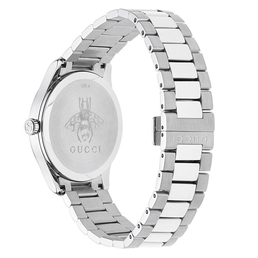Gucci YA1264095 G-Timeless Silver Dial unisex-klokke