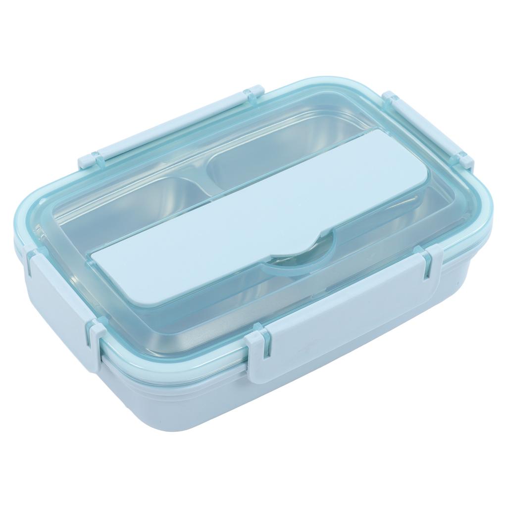 Lunch Box 4 Compartments 304 Stainless Steel Tableware Portable Lunch Containers for School Office