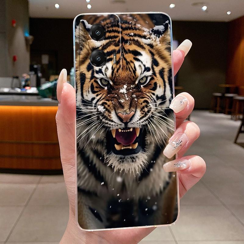 Phone Case For Motorola Moto G Stylus 5G (2024) Soft Silicone TPU Clear Viral Astronaut Moonlight Painted Casing Anti-fall Cover