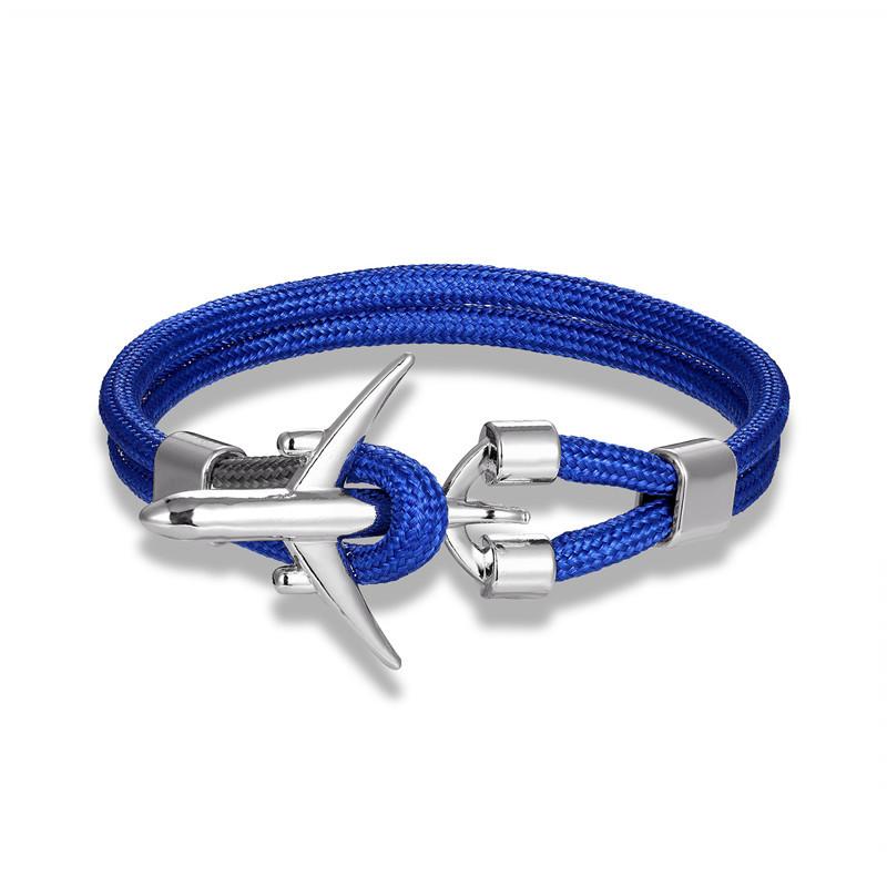 Trend Jewelry, Wind Jewelry, Men'S Polyester 550 Umbrella Rope Airplane Bracelet