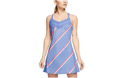 Slip Dresses Women's Blue Moderate Short CI9227-478