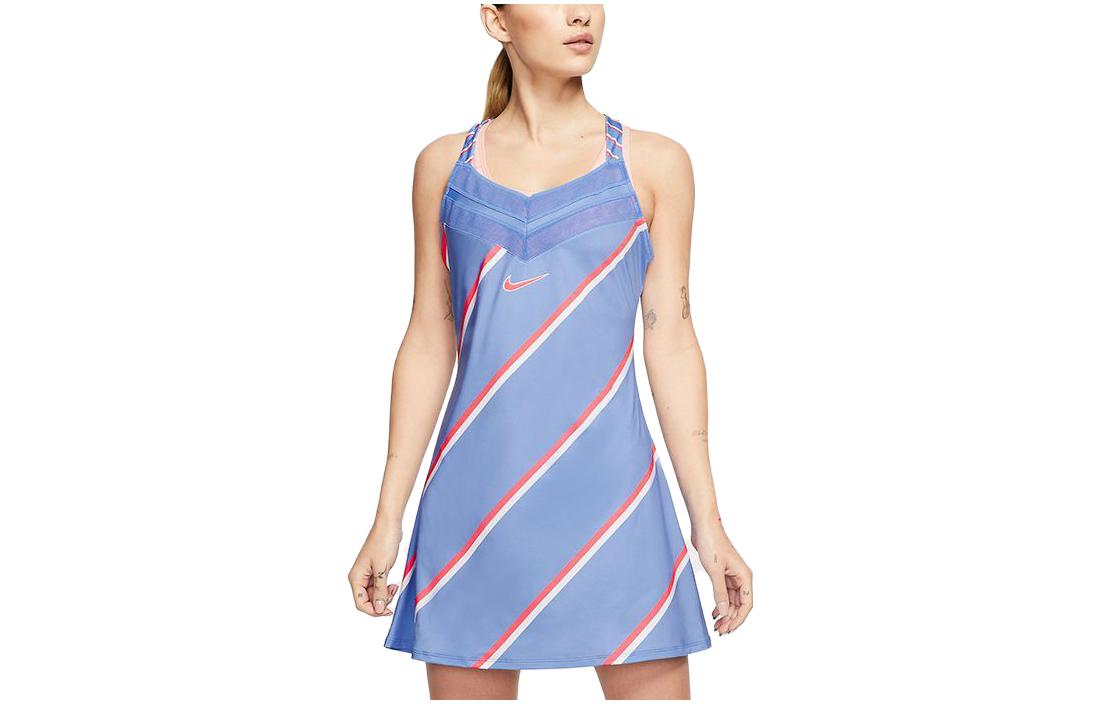 Nike Slip Dresses Women s Blue Moderate Short CI9227-478 L