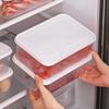 3Pcs 2000ml Refrigerator Storage Box Microwaveable Rectangular Fresh-Keeping Box Sealed Reusable Crisper Box Picnic