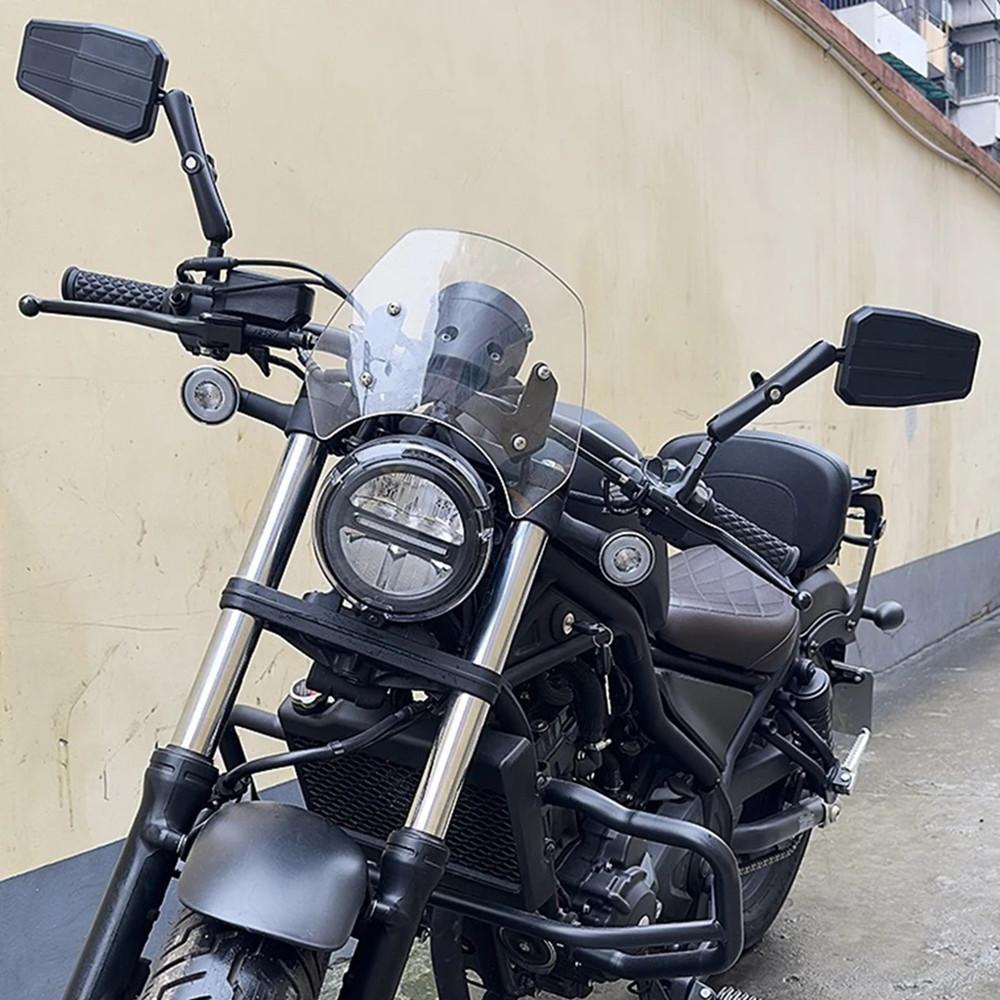 Motorcycle Universal Foldable Rear View Mirror 360 Degree Rotating ADV Motorbike Westwind Off Road Wide View Handlebar Mirrors