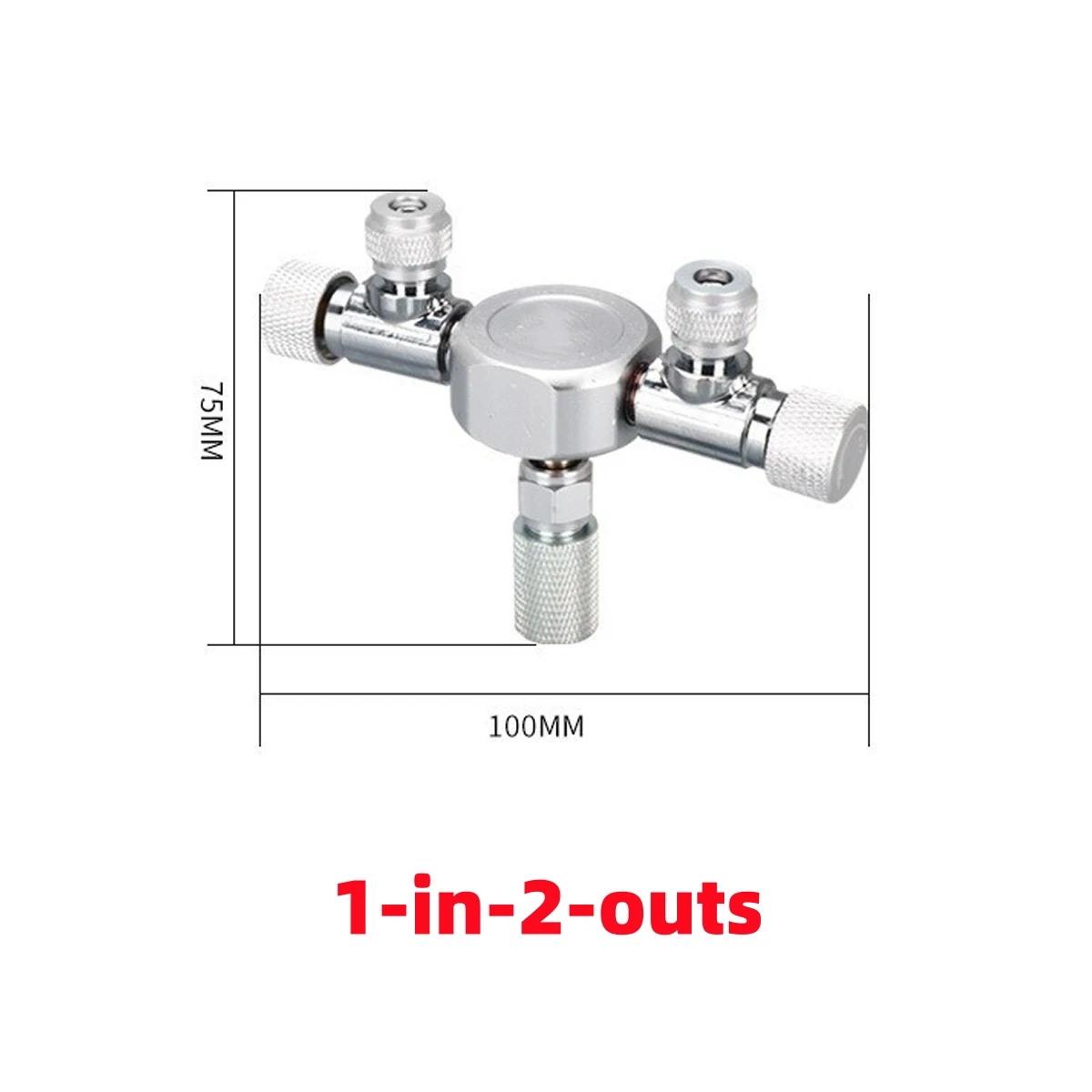 

1/2/3/4/6-way Stainless Steel Aquarium CO2 Distributor Splitter Needle Valve Check Valve Bubble Counter for Solenoid Regulat