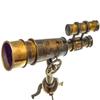 Vintage Brass Telescope On Tripod Stand – Antique Desktop Telescope, 8.89 Cm Length X 10.16 Cm Width X 6.35 Cm Height