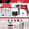 Delixi Multifunctional 220V Hammer & Pistol Electric Drill: Compact, Powerful Handheld Tool for Home Use.