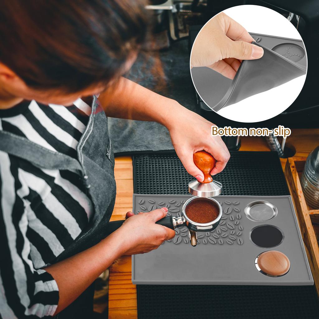 Coffee Tamper Mat Nonslip Silicone Press Powder Pad Espresso Coffee Tamping Rest Holder Tools Reusable Coffee Tamping Mats