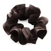 JewelVOX Scrunchie Hair Accessory for Solid Stylish Hair Brown Women, Grosgrain, Color, Simple, Tie,