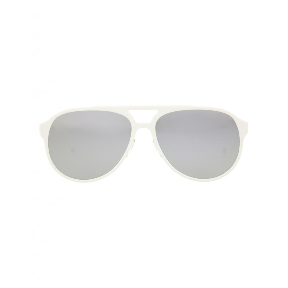 

Thom Browne Aviator Frame Acetate Sunglasses White Grey One Size