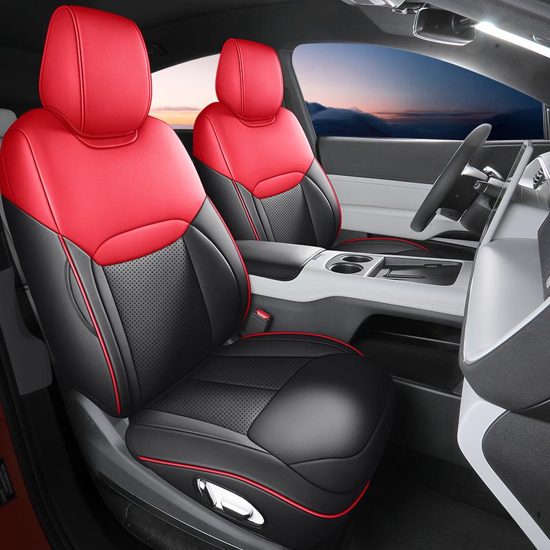 

XPENG G6 2023 Кожаные чехлы на сиденья автомобиля: Всесезонный, Полное покрытие для электрических моделей G6 Rear Half Cover