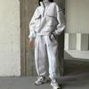 Autumn and Winter Casual Suit Women's Fashion Street Style Sweater Sports Suit Half Open Pocket Jumper Trousers Women