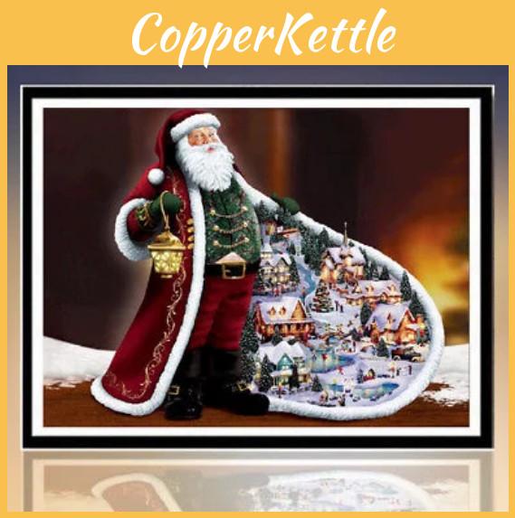 Vielseitiges Weihnachtsmann 3D Vollquadrat Diamantstickerei Malerei mit zeitlosem Design