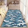 Ocean waves with foamy crests carpet Yoga living room room decor children's crawling mat doormat area rug games mat