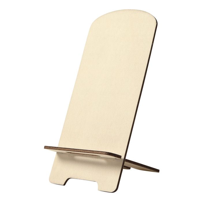 Wooden Phone Holder To Assemble and Decorate 22 X 9 Cm 2 Pieces