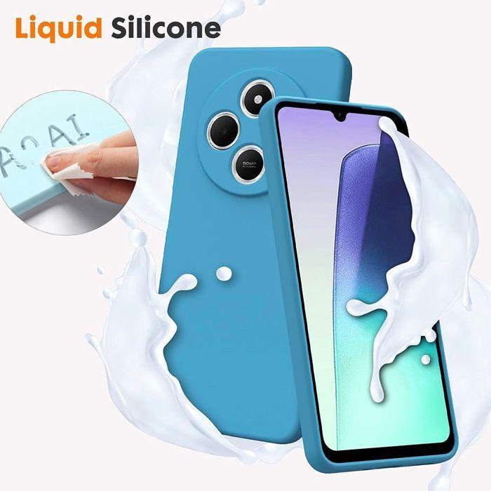 Case for Xiaomi Redmi Note 14 Pro 5G (not for 4G) - Blue Liquid Silicone - EFConnection®
