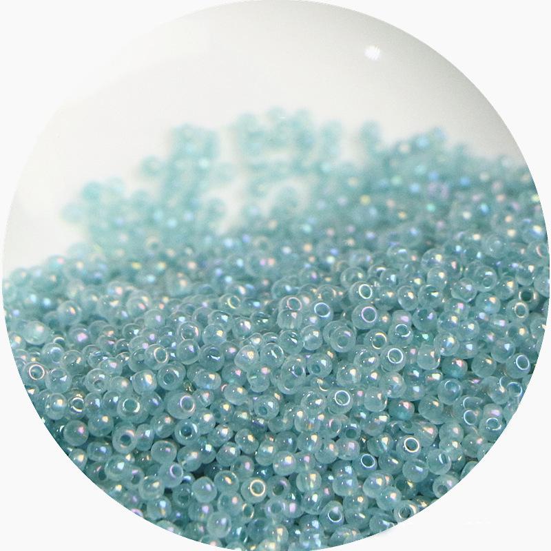 2mm Irisierende Glas-Samenperlen: Cremige Wolke für DIY Schmuck & Armbänder
