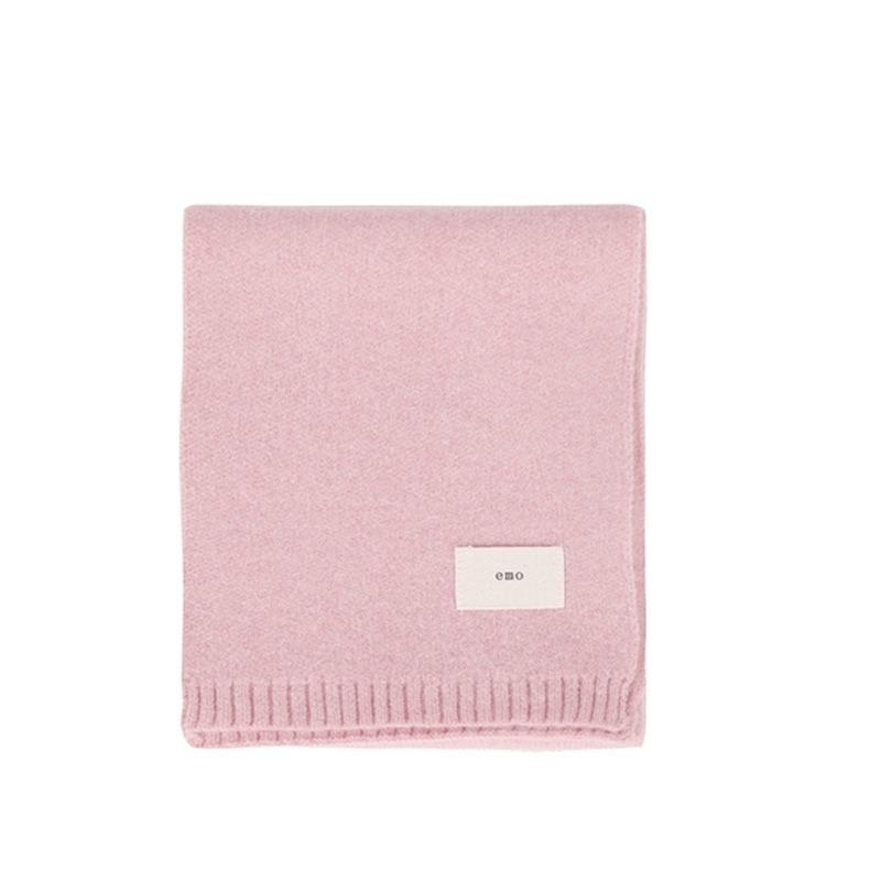 Cashmere Scarves Lady Winter Thicken Warm Soft Pashmina Shawls Wraps Female Pure Color Knitted Long Scarf for Women XWJ114