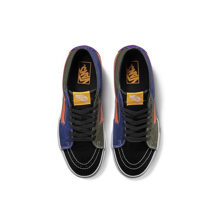 Vans Mix Match SK8MID 'Black Red Blue' VN0A3WM3TBZ