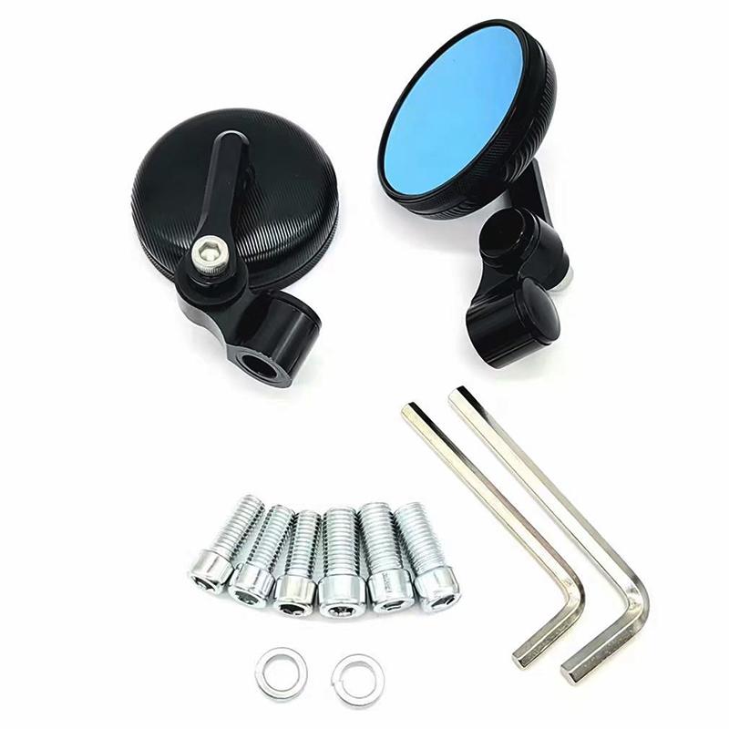 

Новые зеркала заднего вида для ретро-мини-мотоцикла с ЧПУ из алюминия 8 мм 10 мм для KAWASAKI z750 NINJA250 HONDA R1 R6 FZ6 SUZUKI YAMAHA чёрный
