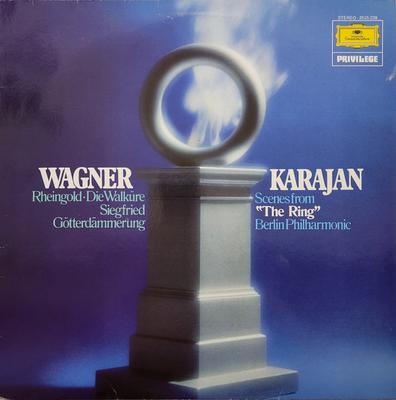 LP Record RICHARD WAGNER / HERBERT VON KARAJA - Scenes From "The Ring" 2535239 Deutsche Grammo 1980 Germany Classical Used