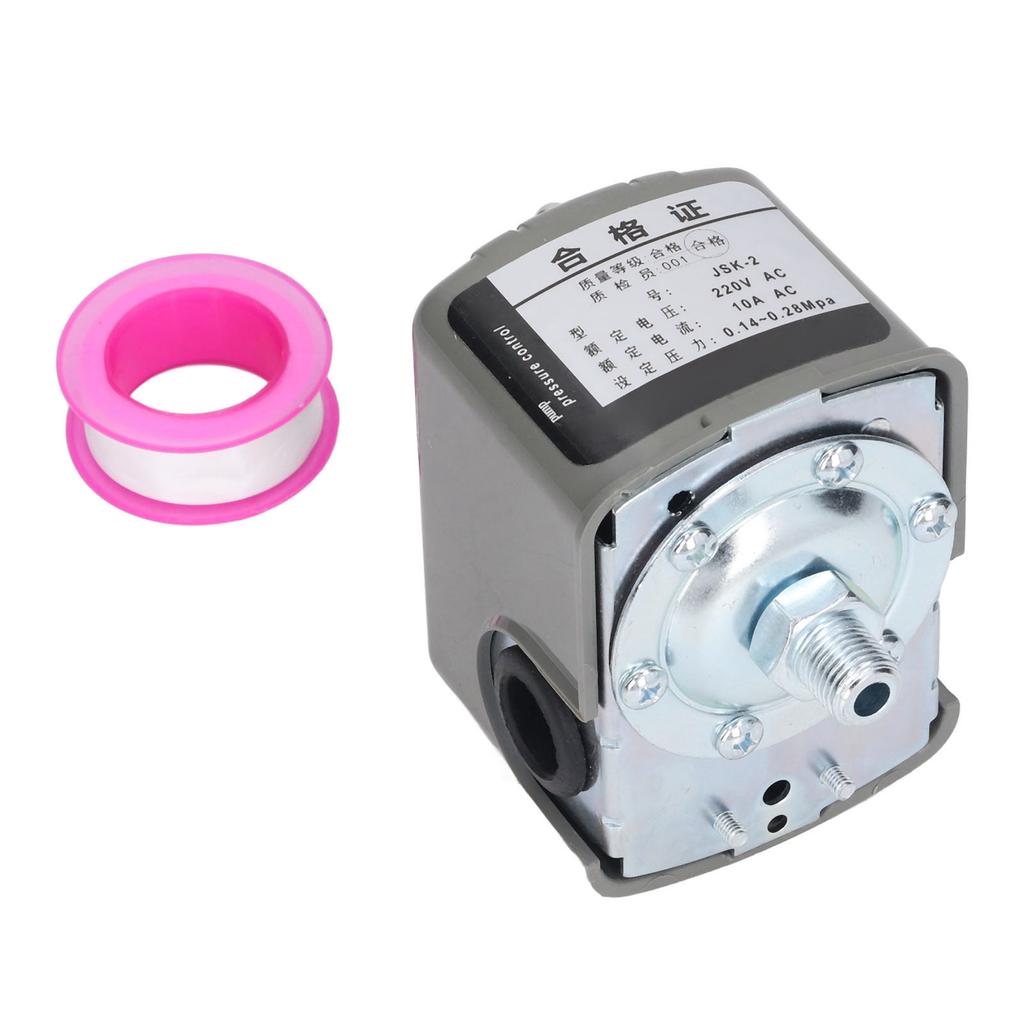 Wasserpumpen-Druckschalter Einstellbarer Druckregelschalter 1 4in NPT Außengewinde AC220V 10A