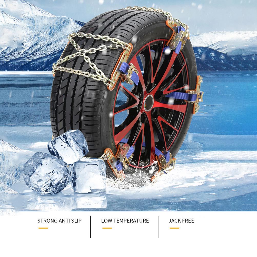 Catene da neve per pneumatici migliorate per camper, camion, SUV, catene da neve antiscivolo per impieghi gravosi