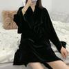 Loose Kimono Nightgown Winter New Robe Women Nightwear Bride Wedding Bathrobe Warm Velour Sleepwear Loungewear Intimate Lingerie